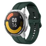 For Xiaomi MI Watch Color 2 22mm Loop Silicone Watch Band(Dark Green)