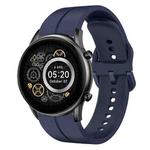 For Xiaomi Haylou RT2 LS10 22mm Loop Silicone Watch Band(Navy Blue)