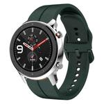 For Amazfit GTR 4 Pro 22mm  Loop Silicone Watch Band(Dark Green)