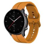 For Amazfit GTR 2e 22mm  Loop Silicone Watch Band(Amber Yellow)