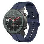 For Amazfit GTR 47mm 22mm  Loop Silicone Watch Band(Navy Blue)