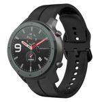 For Amazfit GTR 47mm 22mm  Loop Silicone Watch Band(Black)