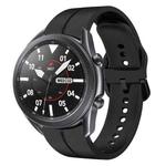 For Samsung Galaxy Watch3 45mm 22mm Loop Silicone Watch Band(Black)