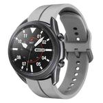 For Samsung Galaxy Watch3 45mm 22mm Loop Silicone Watch Band(Grey)