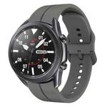 For Samsung Galaxy Watch3 45mm 22mm Loop Silicone Watch Band(Dark Grey)