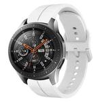 For Samsung Galaxy Watch 46mm 22mm Loop Silicone Watch Band(White)