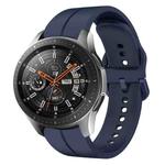 For Samsung Galaxy Watch 46mm 22mm Loop Silicone Watch Band(Navy Blue)