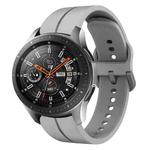 For Samsung Galaxy Watch 46mm 22mm Loop Silicone Watch Band(Grey)