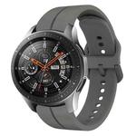 For Samsung Galaxy Watch 46mm 22mm Loop Silicone Watch Band(Dark Grey)