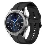 For Samsung Gear S3 Classic 22mm Loop Silicone Watch Band(Black)