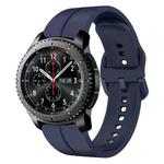 For Samsung Gear S3 Frontier 22mm Loop Silicone Watch Band(Navy Blue)