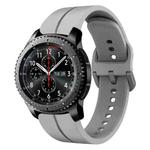 For Samsung Gear S3 Frontier 22mm Loop Silicone Watch Band(Grey)