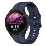 For Garmin Forerunner 255 Music 22mm Loop Silicone Watch Band(Navy Blue)