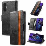 For Tecno Pova 3 CaseNeo Splicing Dual Magnetic Buckle Leather Phone Case(Black)