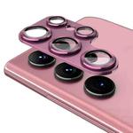 For Samsung Galaxy S22 Ultra ENKAY 9H Rear Camera Lens Aluminium Alloy Tempered Glass Film(Burgundy)
