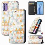 For ZTE Libero 5G III CaseNeo Colorful Magnetic Leather Phone Case(Rhombus)