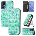 For TCL 40 SE CaseNeo Colorful Magnetic Leather Phone Case(Emerald)