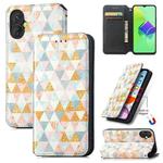 For Tecno Spark 9 Pro CaseNeo Colorful Magnetic Leather Phone Case(Rhombus)