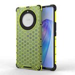 For Honor X9A Shockproof Honeycomb Phone Case(Green)