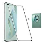 1pc For Honor Magic5 Pro ENKAY 0.26mm 3D Hot Bending Tempered Glass Full Film with Lens Film