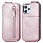 For Xiaomi Redmi 12  4G Zipper Wallet Vertical Flip Leather Phone Case(Pink)