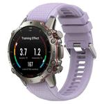 For Amazfit Falcon Dotted Steel Buckle Solid Color Silicone Watch Band(Purple)