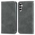 For Samsung Galaxy A05s 4G Retro Skin Feel Magnetic Leather Phone Case(Gray)