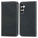 For Samsung Galaxy A35 5G Retro Skin Feel Magnetic Leather Phone Case(Black)