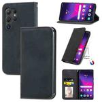 For Samsung Galaxy S25 Ultra 5G Retro Skin Feel Magnetic Leather Phone Case(Black)
