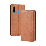 Magnetic Buckle Retro Crazy Horse Texture Horizontal Flip Leather Case for Huawei Maimang 8, with Holder & Card Slots & Photo Frame(Brown)
