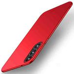 For Samsung Galaxy S25 Edge  5G MOFI Frosted PC Ultra-thin Hard Phone Case(Red)