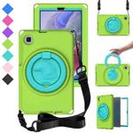 For Samsung Galaxy Tab A7 Lite T220/T225 2020 EVA Hybrid PC Shockproof Tablet Case with Frame(Grass Green)