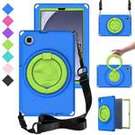 For Samsung Galaxy Tab A9 8.7 X110/X115 EVA Hybrid PC Shockproof Tablet Case with Frame(Blue)