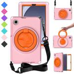 For Samsung Galaxy Tab A9 8.7 X110/X115 EVA Hybrid PC Shockproof Tablet Case with Frame(Pink)