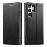 For Samsung Galaxy S25 Ultra 5G Suteni Calf Texture Horizontal Flip Leather Phone Case(Black)
