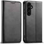 For Samsung Galaxy S25+ 5G Suteni Calf Texture Horizontal Flip Leather Phone Case(Black)