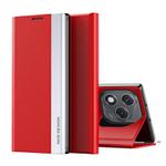For Honor 400 Lite Side Electroplated Adsorption Leather Phone Case(Red)
