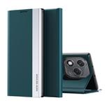 For Honor 400 Lite Side Electroplated Adsorption Leather Phone Case(Green)