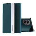 For Honor 400 Global 156.5mm Side Electroplated Adsorption Leather Phone Case(Green)