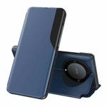 For Honor Magic5 Lite Attraction Flip Holder Leather Phone Case(Blue)