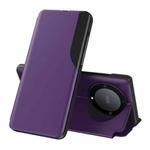 For Honor Magic5 Lite Attraction Flip Holder Leather Phone Case(Purple)
