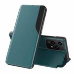 For Honor 200 Lite Global Attraction Flip Holder Leather Phone Case(Green)
