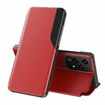 For Honor 200 Lite Global Attraction Flip Holder Leather Phone Case(Red)