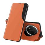 For Honor X9c Attraction Flip Holder Leather Phone Case(Orange)