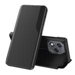 For Honor 400 Lite Global Attraction Flip Holder Leather Phone Case(Black)