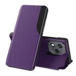 For Honor 400 Lite Attraction Flip Holder Leather Phone Case(Purple)
