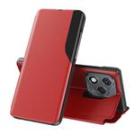 For Honor 400 Lite Attraction Flip Holder Leather Phone Case(Red)