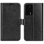For Xiaomi Redmi K60E R64 Texture Horizontal Flip Leather Phone Case(Black)