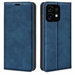 For Motorola Moto X40 Retro-skin  Magnetic Suction Leather Phone Case(Dark Blue)