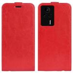 For Xiaomi Redmi K60E R64 Texture Vertical Flip Leather Phone Case(Red)